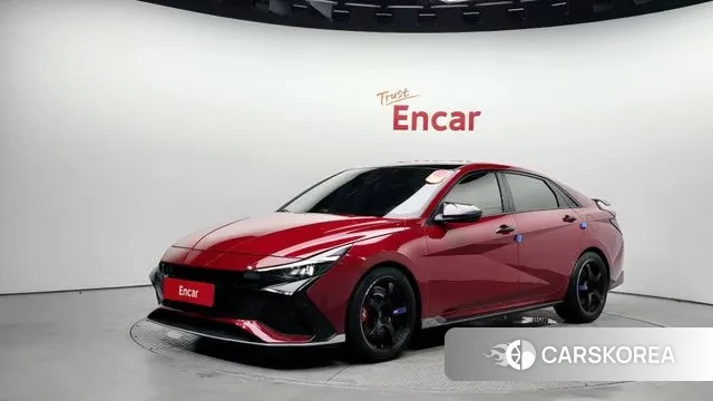 Hyundai Avante (CN7) 2021 Красный из Кореи