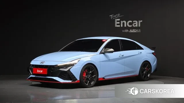 Hyundai Avante (CN7) 2022 Небесно-голубой из Кореи