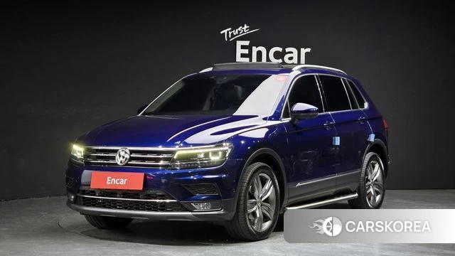 Volkswagen Tiguan second Generation 2018 Синий из Кореи