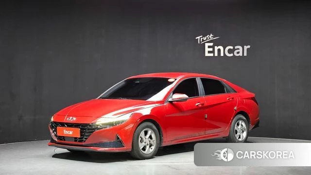 Hyundai Avante (CN7) 2020 Красный из Кореи