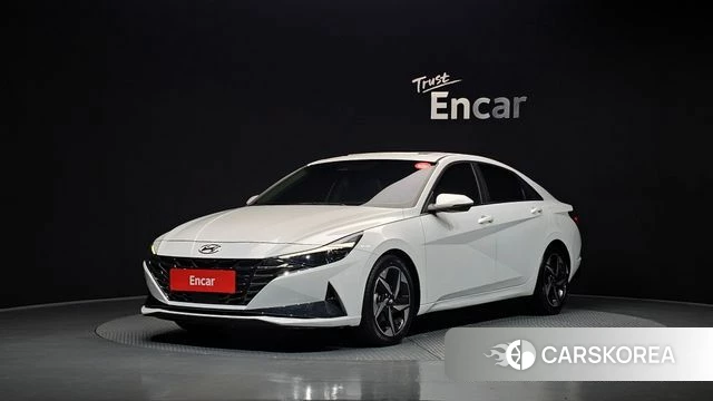 Hyundai Avante Hybrid (CN7) 2020 Белый из Кореи