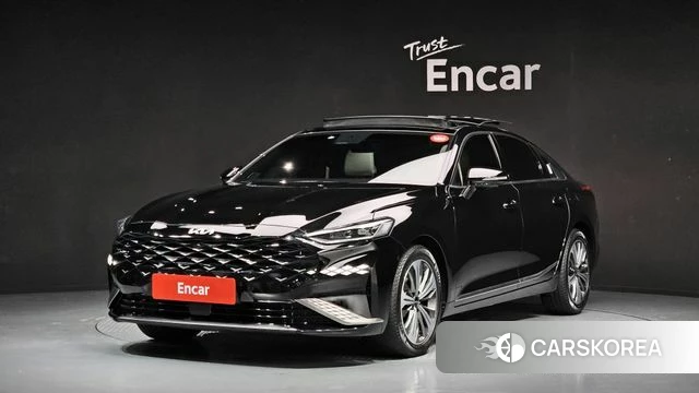 Kia K8 Hybrid 2022 Черный из Кореи