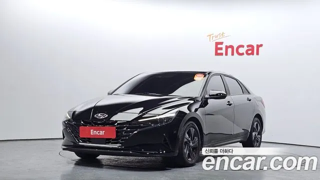 Hyundai Avante Hybrid (CN7) 2022 Черный из Кореи