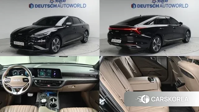 Kia K8 Hybrid 2023 Черный из Кореи
