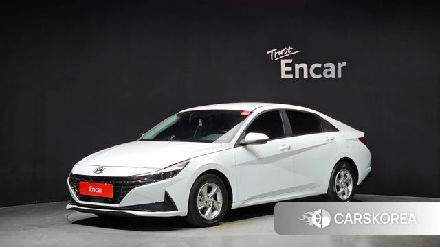 Hyundai Avante (CN7) 2021 Белый из Кореи