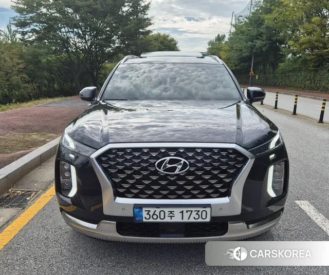 Hyundai Palisade 2021 Темно-зеленый из Кореи