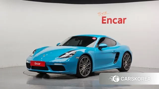Porsche 718 Cayman 2018 Небесно-голубой из Кореи
