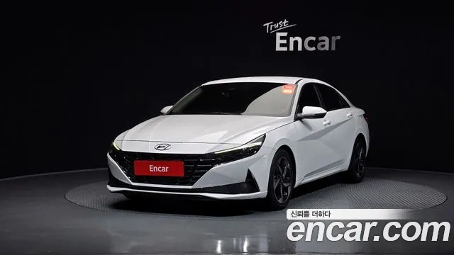 Hyundai Avante Hybrid (CN7) 2020 Белый из Кореи