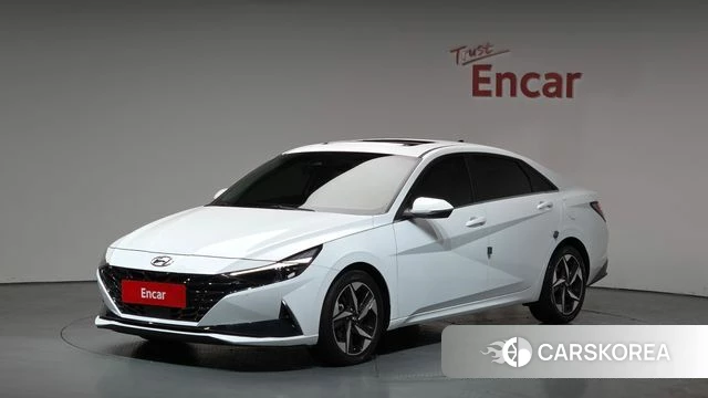 Hyundai Avante (CN7) 2020 Белый из Кореи