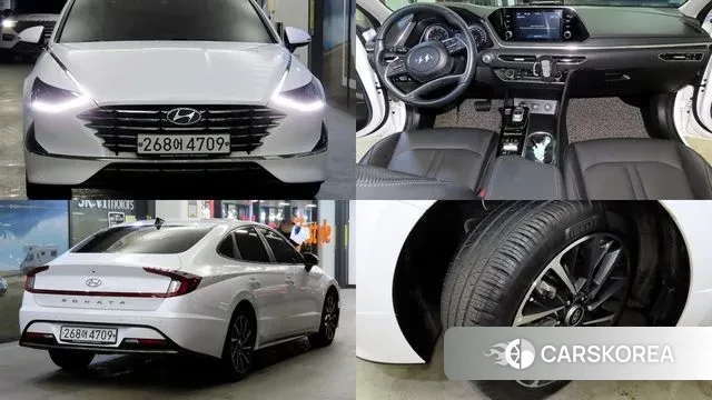 Hyundai Sonata (DN8) 2019 Белый из Кореи
