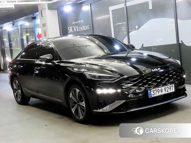 Kia K8 Hybrid 2021 Черный из Кореи