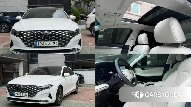 Hyundai The New Grandeur IG Hybrid 2022 Белый из Кореи