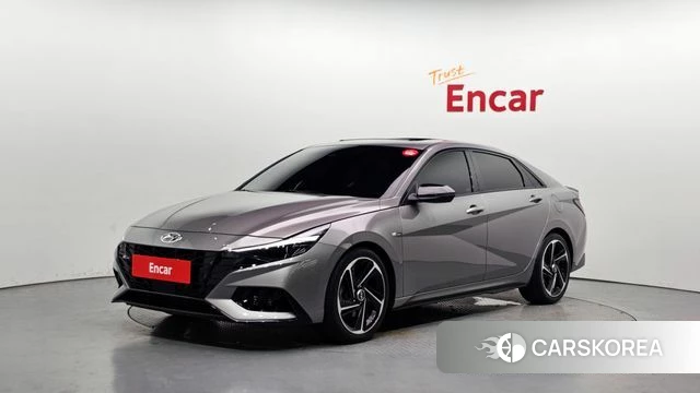 Hyundai Avante (CN7) 2021 Серебристо-серый из Кореи