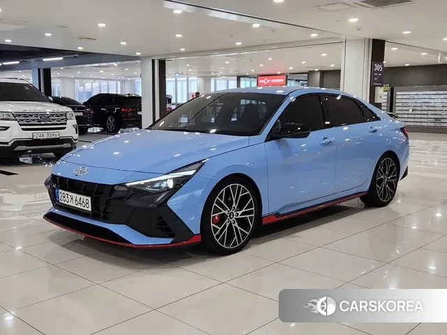 Hyundai Avante (CN7) 2022 Небесно-голубой из Кореи