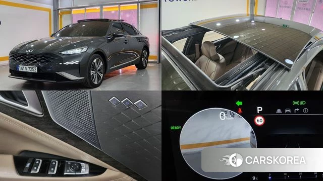 Kia K8 Hybrid 2023 Серый из Кореи