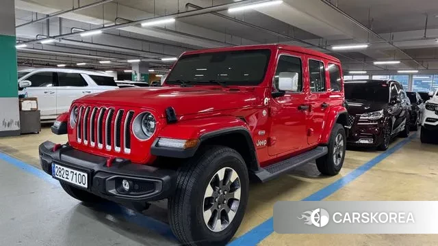 Jeep Wrangler (JL) 2023 Красный из Кореи