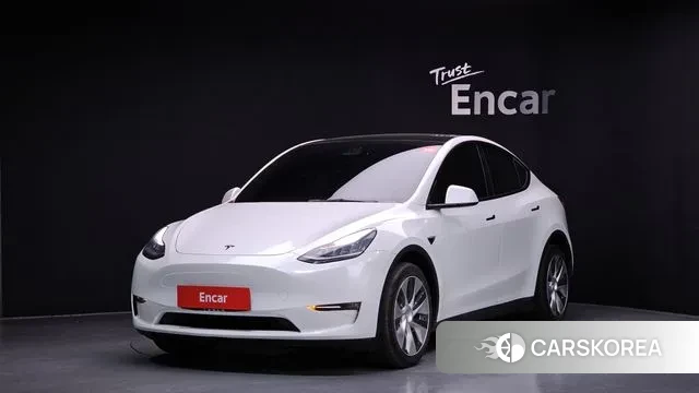 Tesla Model Y 2021 Белый из Кореи
