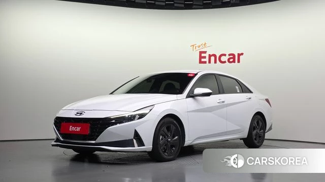 Hyundai Avante Hybrid (CN7) 2022 Белый из Кореи