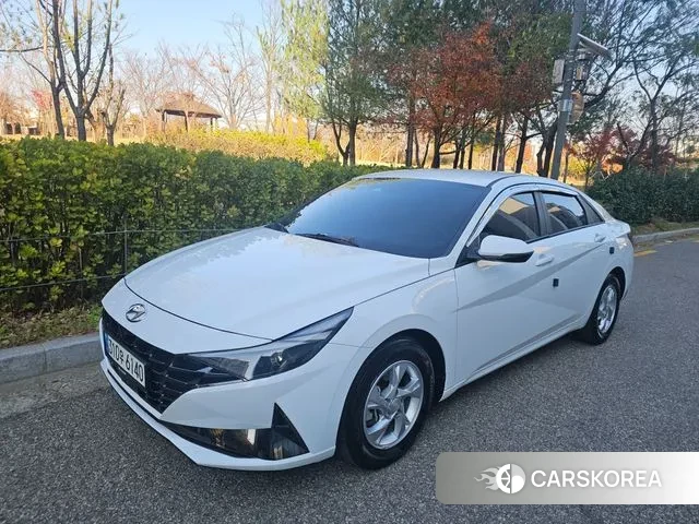 Hyundai Avante (CN7) 2021 Белый из Кореи
