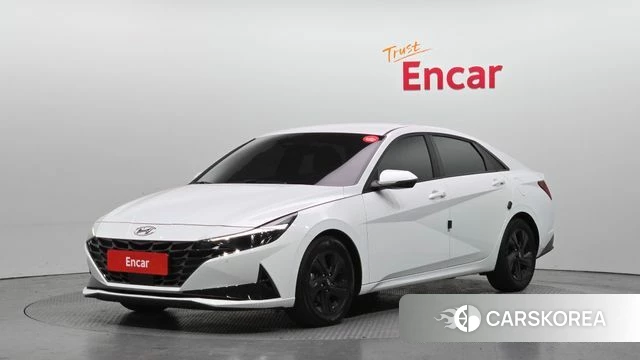 Hyundai Avante Hybrid (CN7) 2022 Белый из Кореи