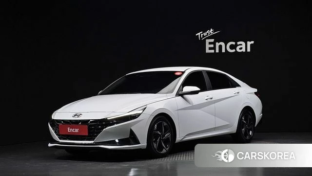 Hyundai Avante (CN7) 2021 Белый из Кореи