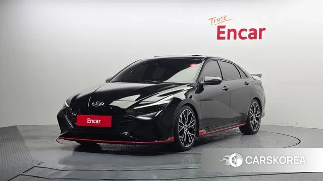 Hyundai Avante (CN7) 2022 Черный из Кореи