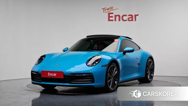 Porsche 911(992) 2020 Небесно-голубой из Кореи