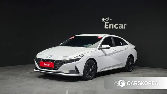 Hyundai Avante Hybrid (CN7) 2022 Белый из Кореи