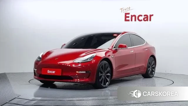 Tesla Model 3 2020 Красный из Кореи