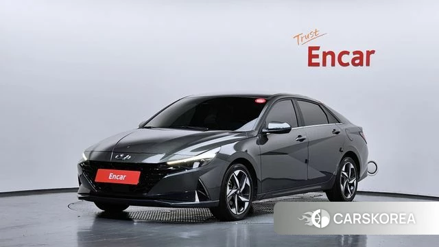 Hyundai Avante (CN7) 2021 Зеленый из Кореи