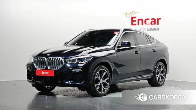 BMW X6 (G06) 2021 Черный из Кореи