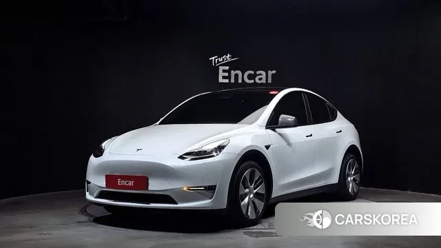 Tesla Model Y 2022 Белый из Кореи