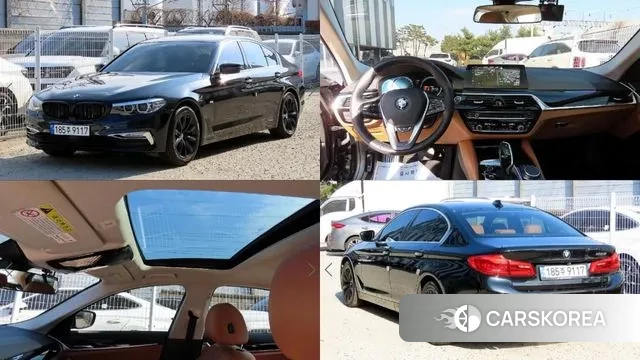 BMW 5 Series (G30) 2018 Черный из Кореи