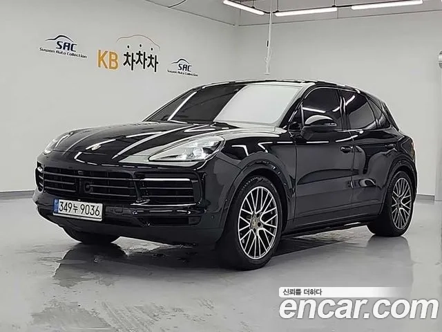 Porsche Cayenne (PO536) 2022 Черный из Кореи