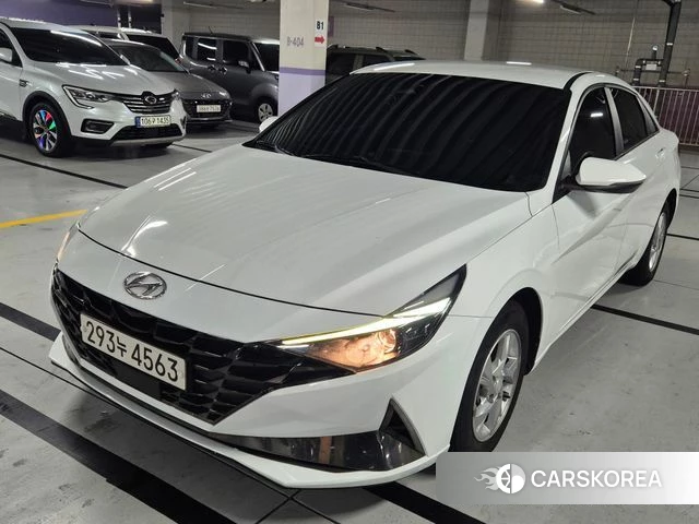 Hyundai Avante (CN7) 2021 Белый из Кореи