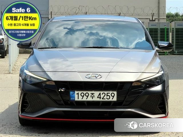 Hyundai Avante (CN7) 2022 Серебристо-серый из Кореи