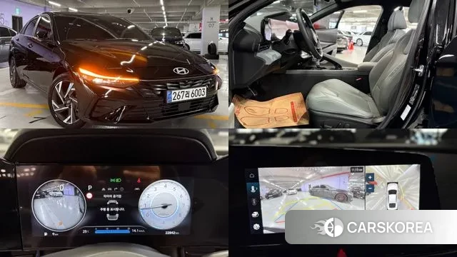 Hyundai The New Avante (CN7) 2024 Черный из Кореи