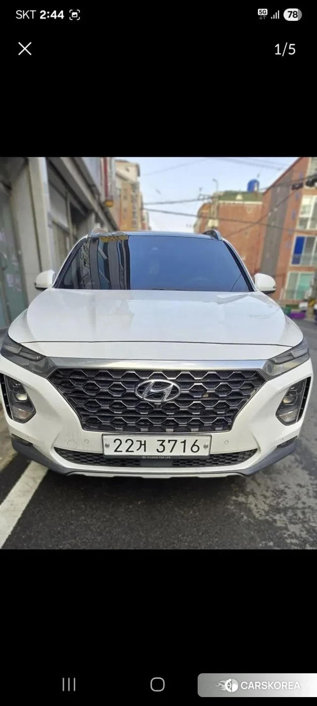 Hyundai Santa Fe TM 2018 Белый из Кореи