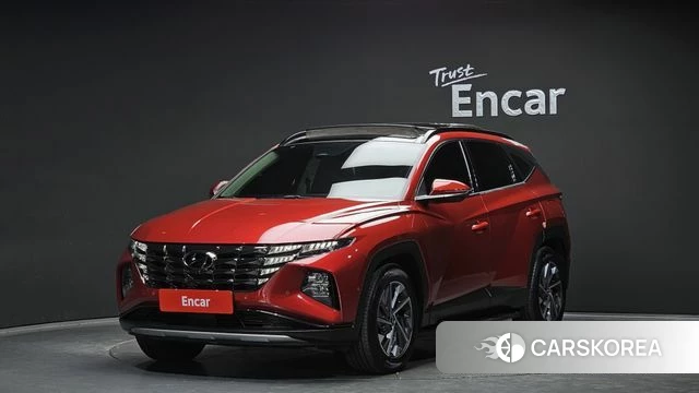 Hyundai Tucson Hybrid (NX4) 2021 Красный из Кореи