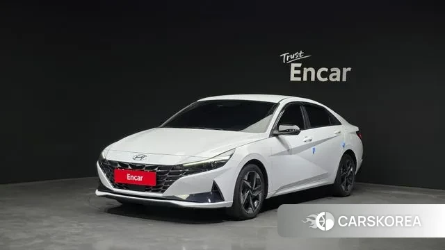 Hyundai Avante (CN7) 2021 Белый из Кореи