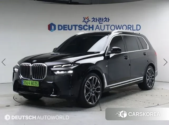 BMW X7 (G07) 2024 Черный из Кореи
