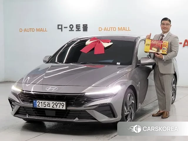 Hyundai The New Avante (CN7) 2024 Серебристо-серый из Кореи