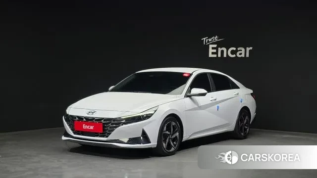 Hyundai Avante Hybrid (CN7) 2021 Белый из Кореи