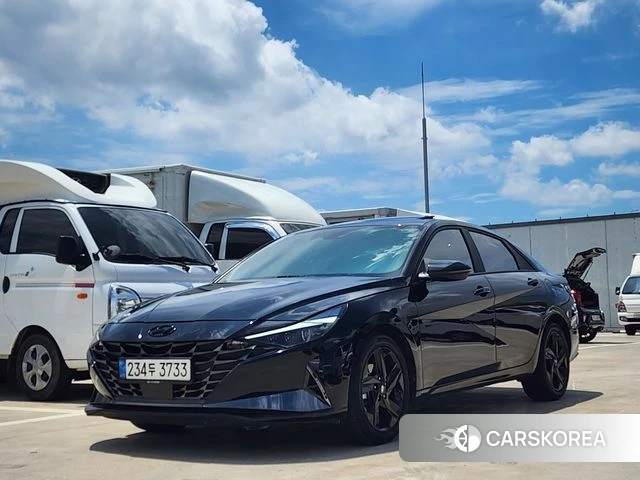 Hyundai Avante (CN7) 2022 Черный из Кореи