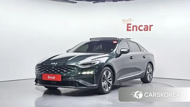 Kia K8 Hybrid 2021 Темно-зеленый из Кореи