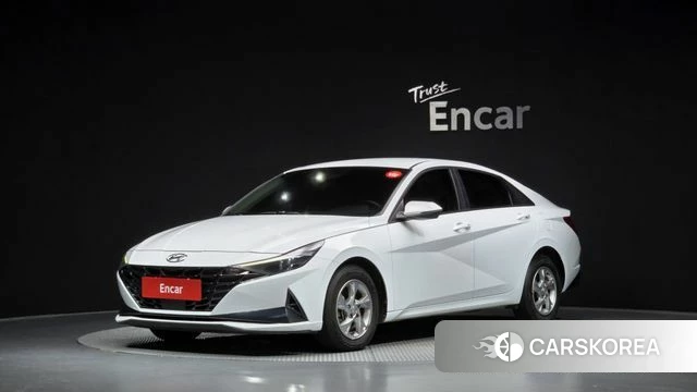 Hyundai Avante (CN7) 2021 Белый из Кореи