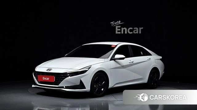 Hyundai Avante Hybrid (CN7) 2023 Белый из Кореи