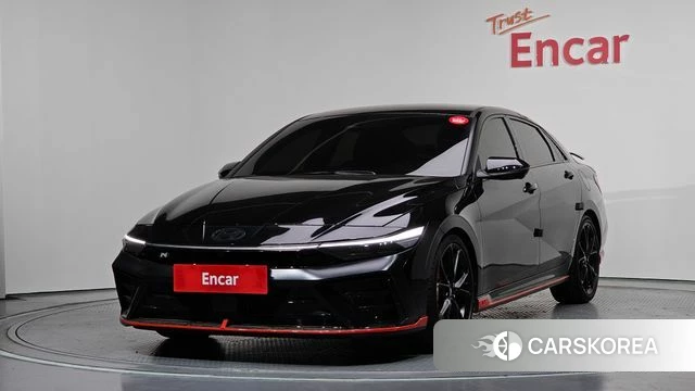 Hyundai The New Avante (CN7) 2025 Черный из Кореи