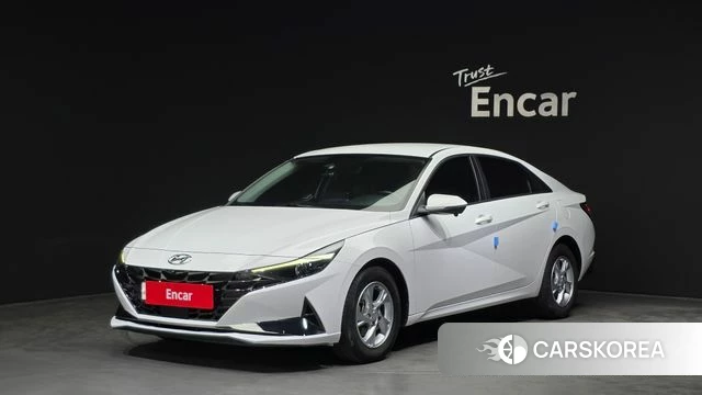 Hyundai Avante (CN7) 2021 Белый из Кореи