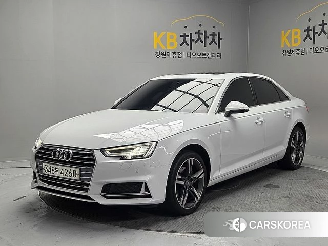 Audi A4 (B9) 2019 Белый из Кореи